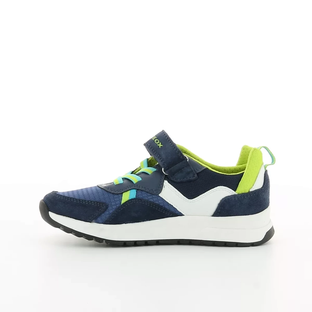 Image (4) de la chaussures Geox - Baskets Bleu en Cuir nubuck