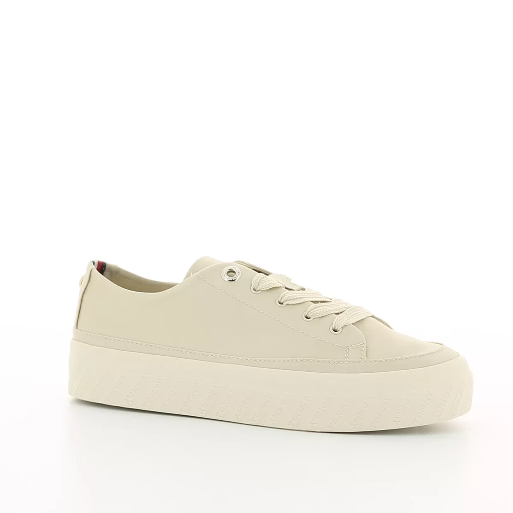 Image (1) de la chaussures Tommy Hilfiger - Baskets Beige en Textile