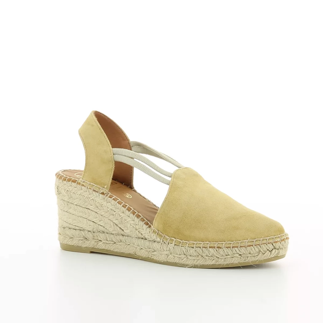 Image (1) de la chaussures Viguera - Escarpins Beige en Cuir nubuck