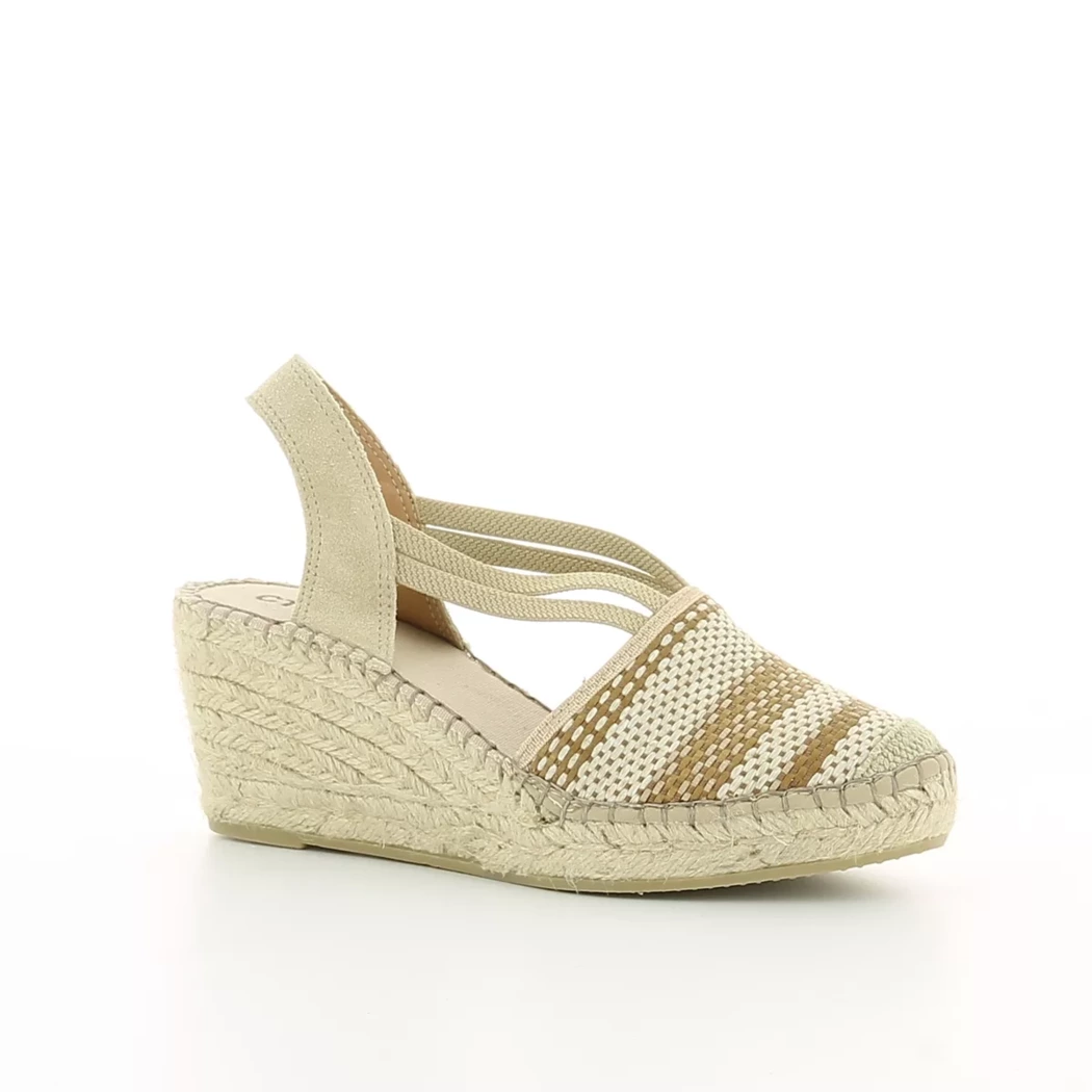 Image (1) de la chaussures Ctwlk - Escarpins Beige en Textile