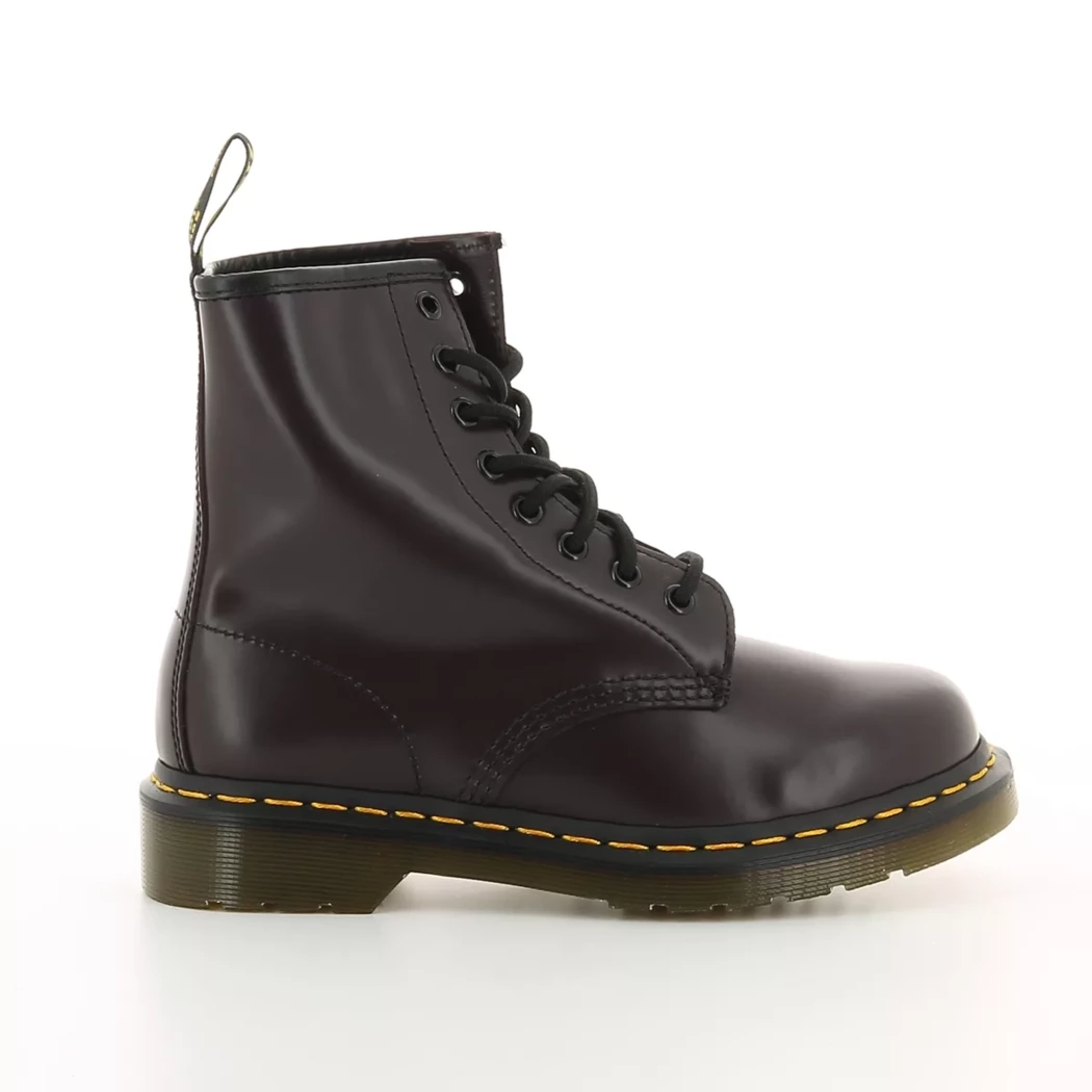 Image (2) de la chaussures Dr. Martens - Bottines Bordeaux en Cuir