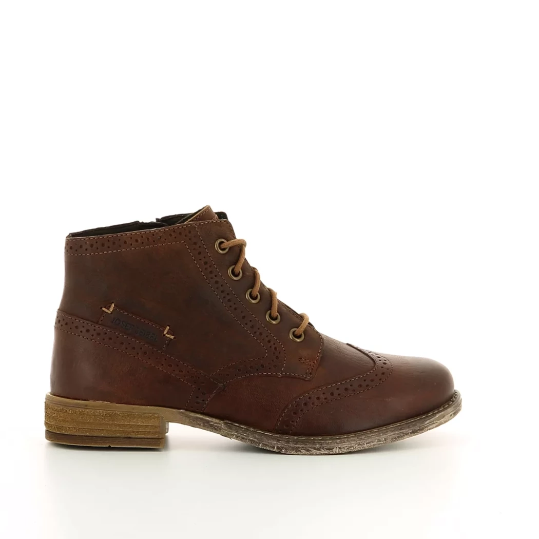 Image (2) de la chaussures Josef Seibel - Bottines Cuir naturel / Cognac en Cuir