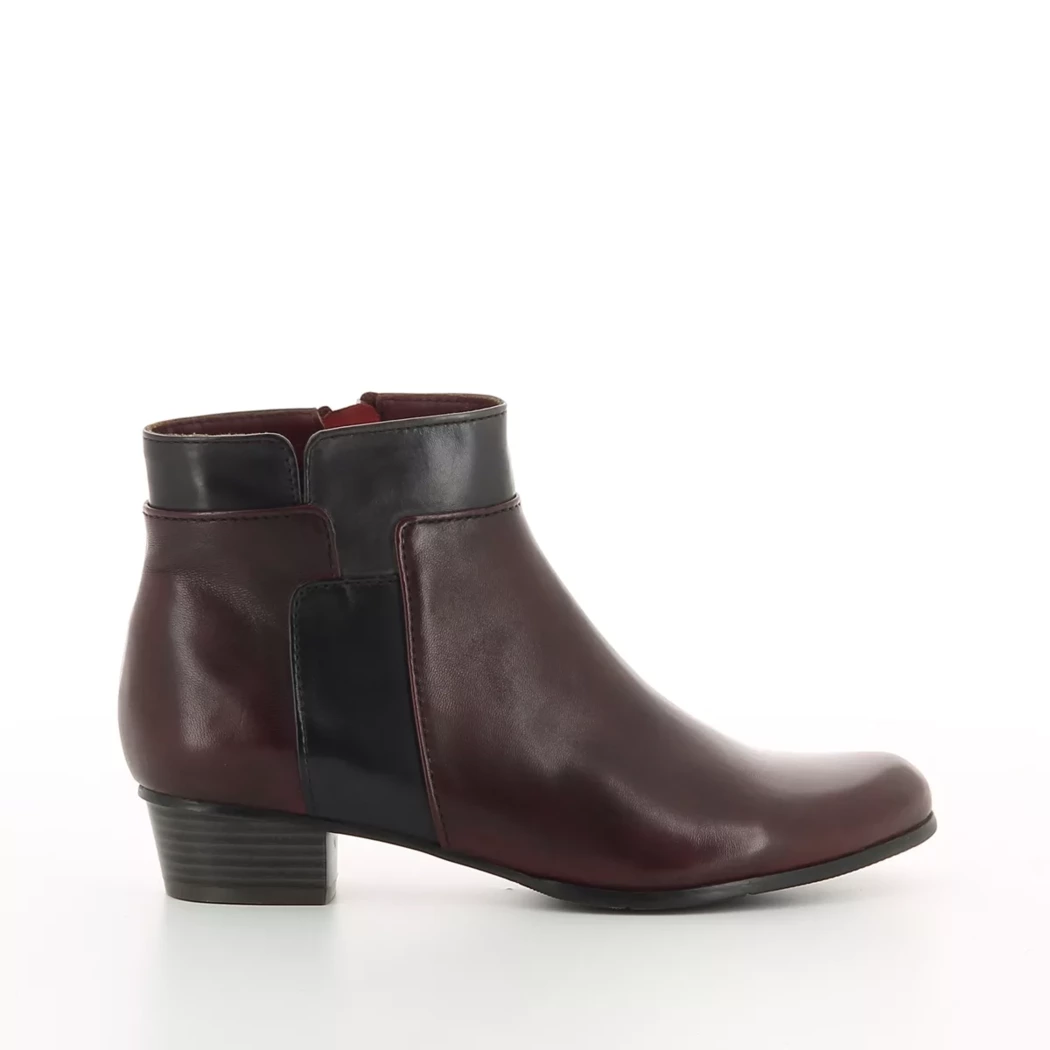 Image (2) de la chaussures Regarde le ciel - Boots Bordeaux en Cuir