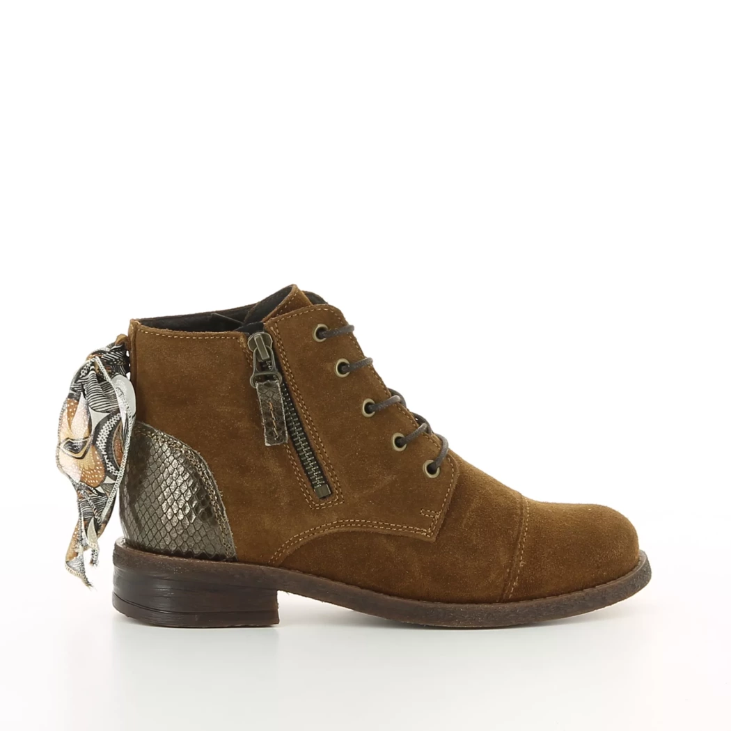 Image (2) de la chaussures Goodstep - Bottines Cuir naturel / Cognac en Cuir nubuck