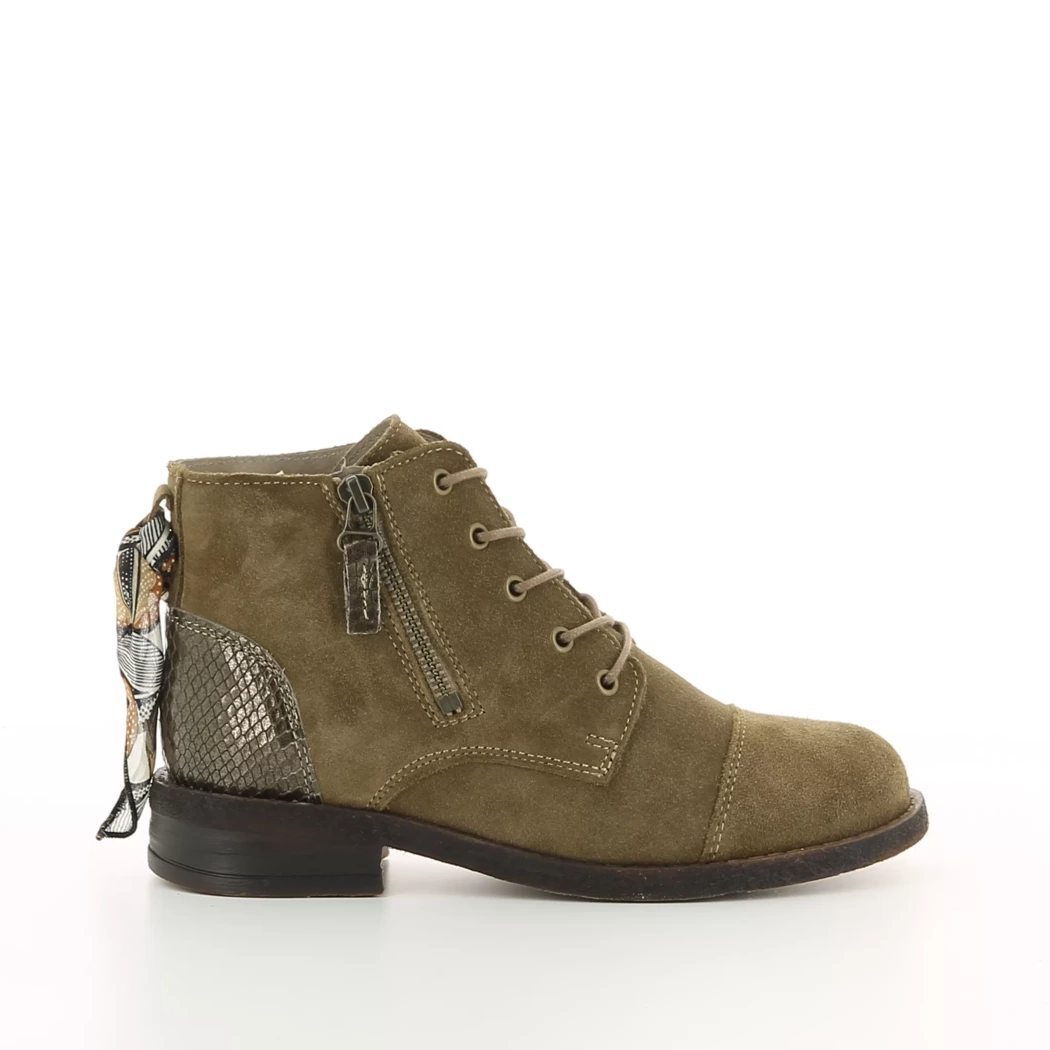 Image (2) de la chaussures Goodstep - Bottines Taupe en Cuir nubuck