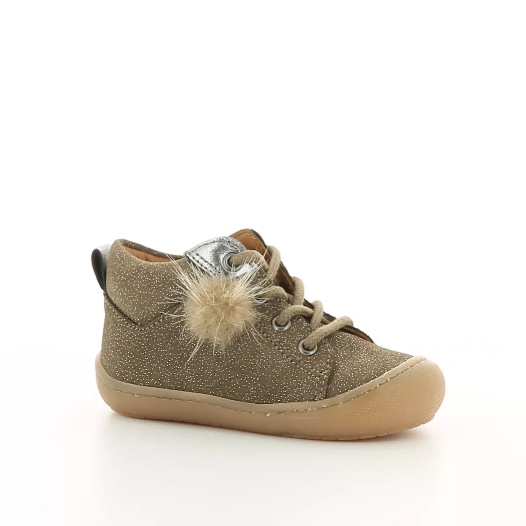 Image (1) de la chaussures Bellamy - Bottines Taupe en Cuir nubuck