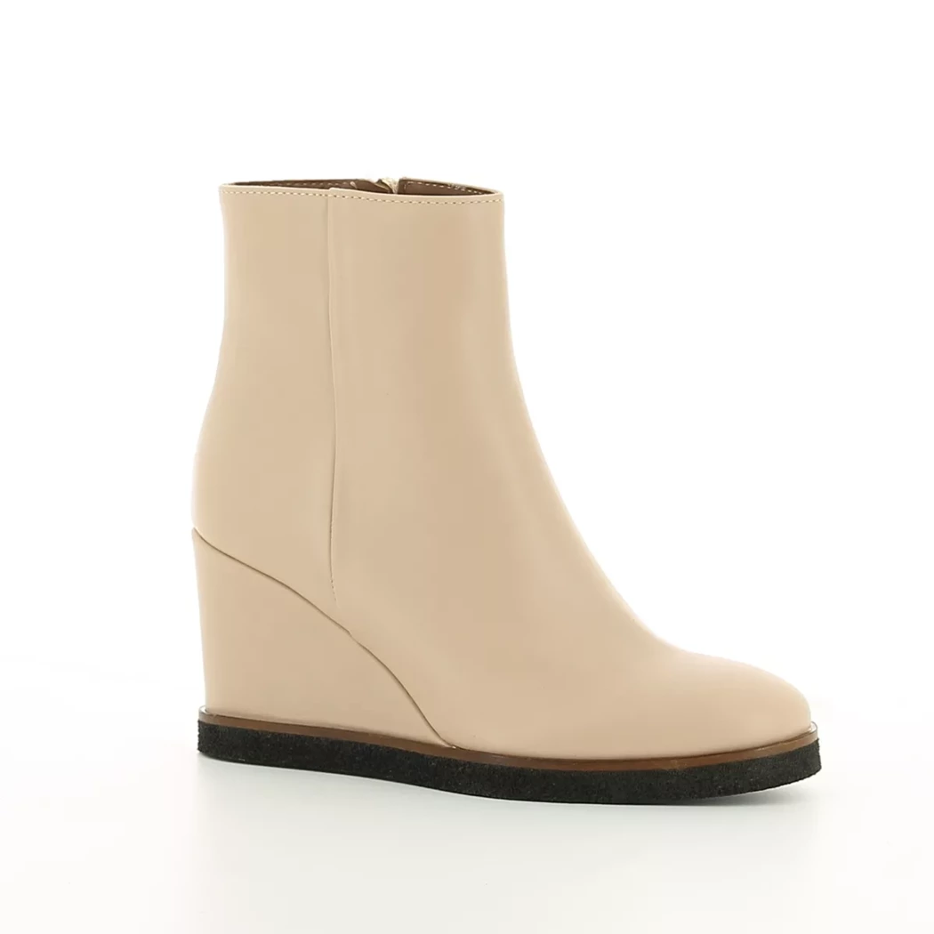 Image (1) de la chaussures Donna Lei - Boots Beige en Cuir