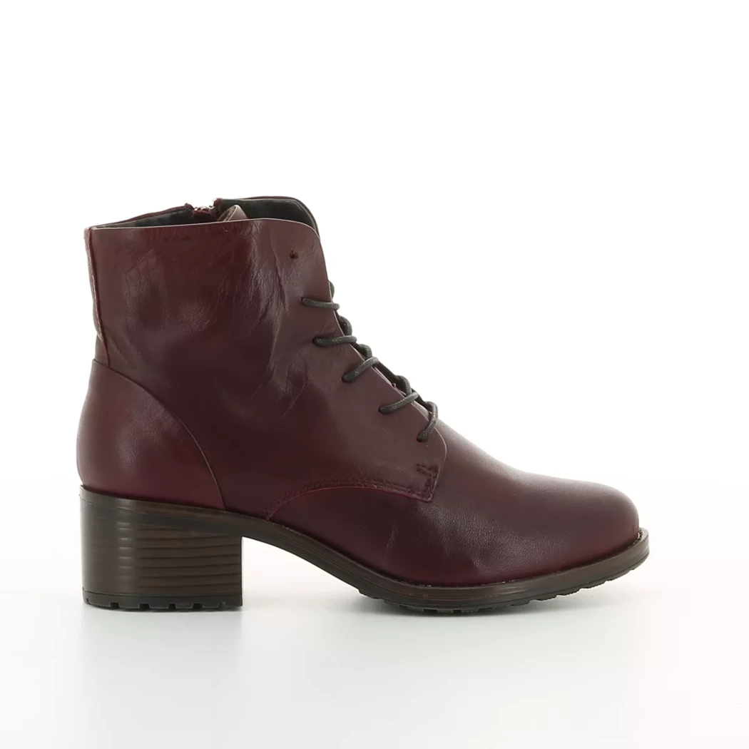 Image (2) de la chaussures Miz Mooz - Bottines Bordeaux en Cuir