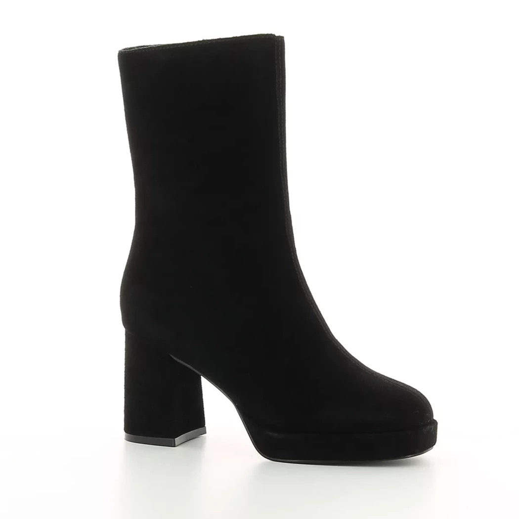 Image (1) de la chaussures Poelman - Boots Noir en Cuir nubuck