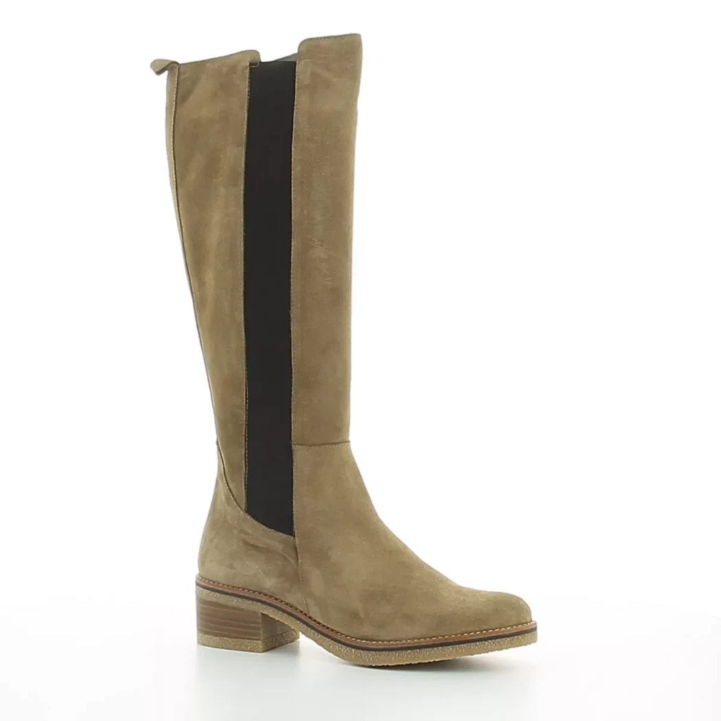 Image (1) de la chaussures Patricia Miller - Bottes Taupe en Cuir nubuck