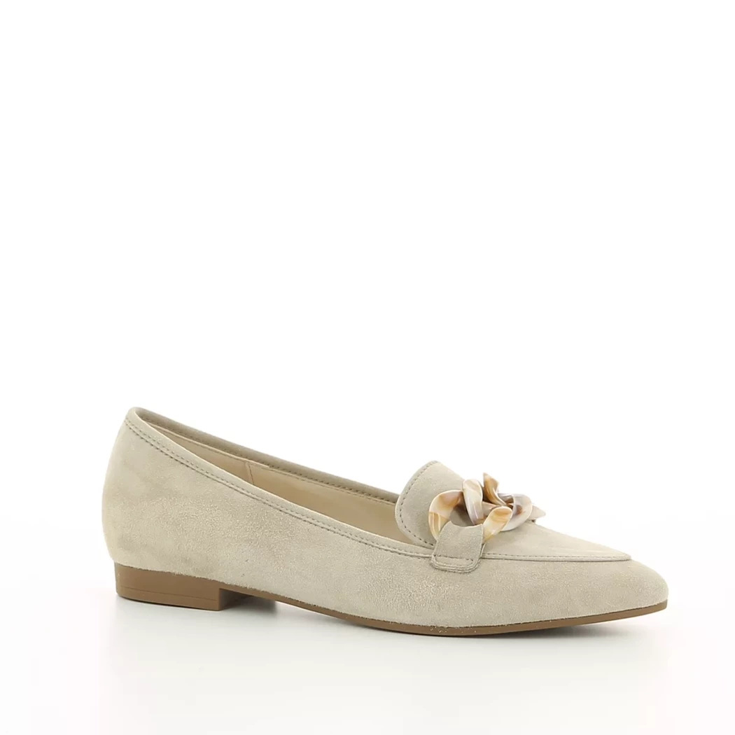 Image (1) de la chaussures Gabor - Mocassins Taupe en Cuir nubuck