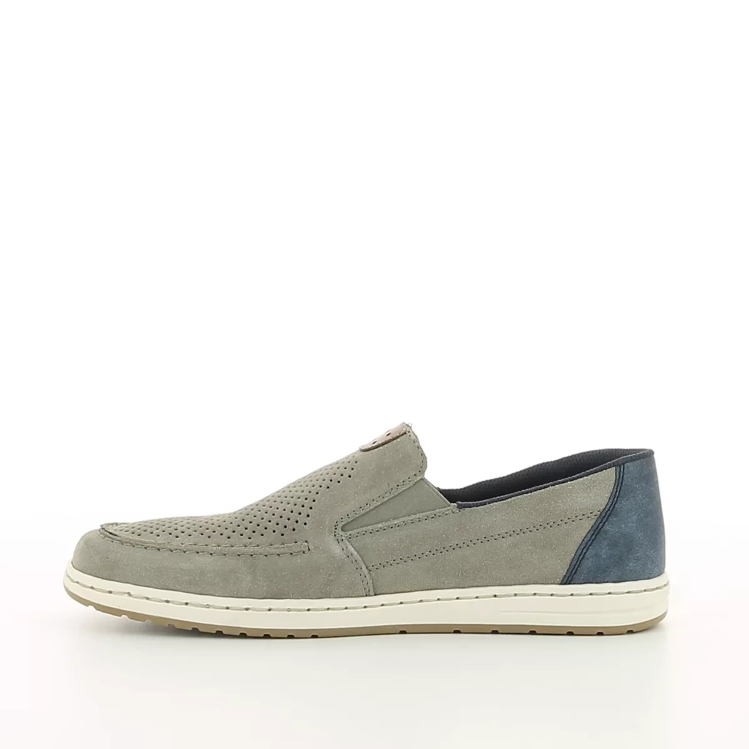 Image (4) de la chaussures Rieker - Mocassins Gris en Cuir nubuck