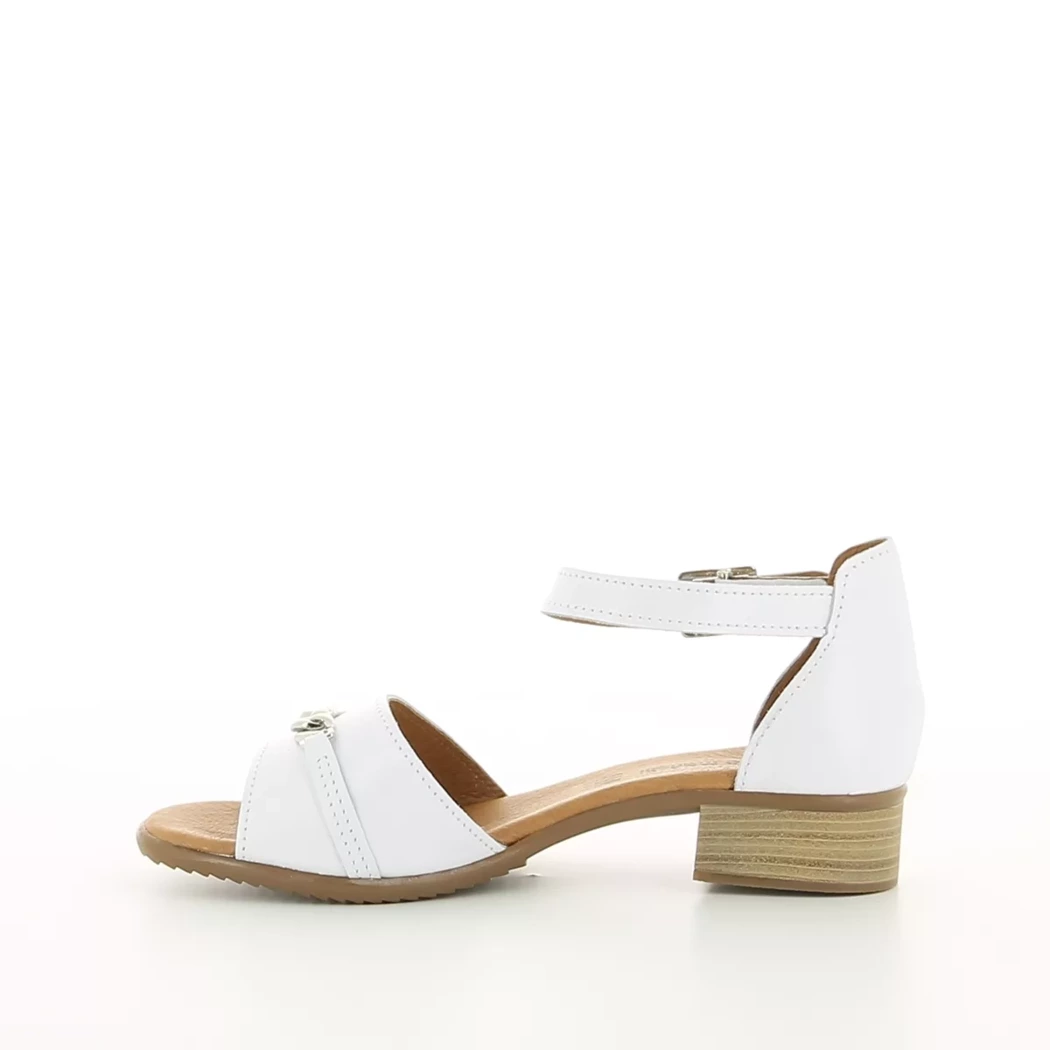 Image (4) de la chaussures Drakart - Sandales et Nu-Pieds Blanc en Cuir