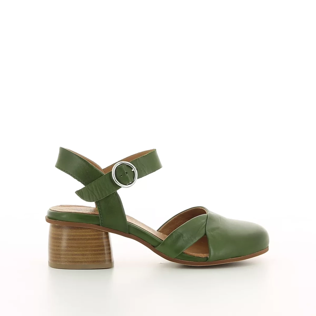 Image (2) de la chaussures Miz Mooz - Escarpins Vert en Cuir