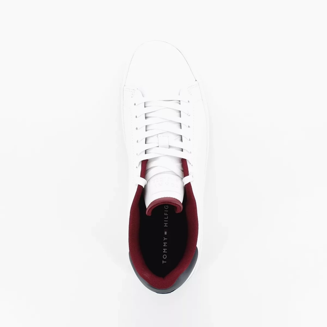 Image (6) de la chaussures Tommy Hilfiger - Baskets Blanc en Cuir