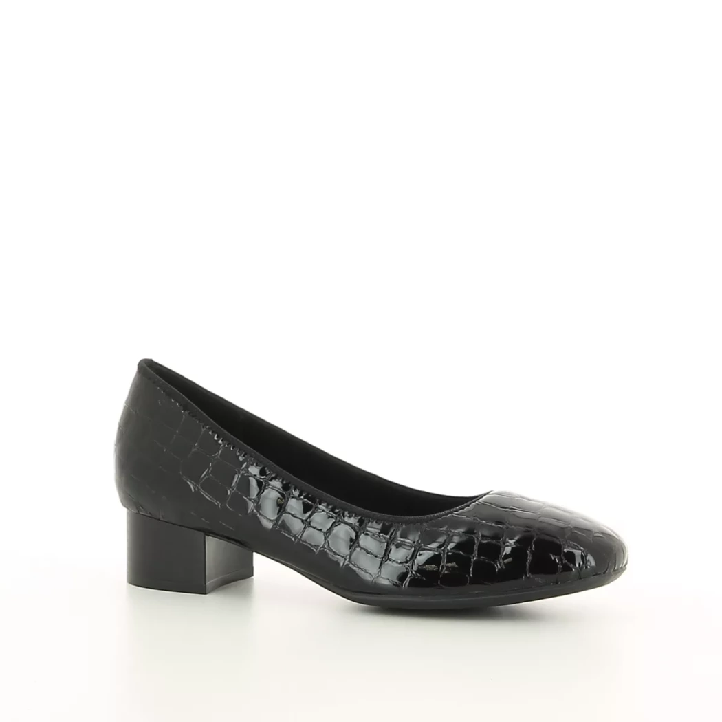 Image (1) de la chaussures Rieker - Escarpins Noir en Cuir vernis