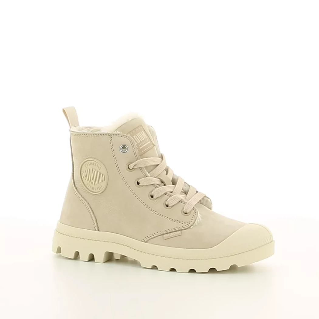 Image (1) de la chaussures Palladium - Bottines Beige en Cuir nubuck