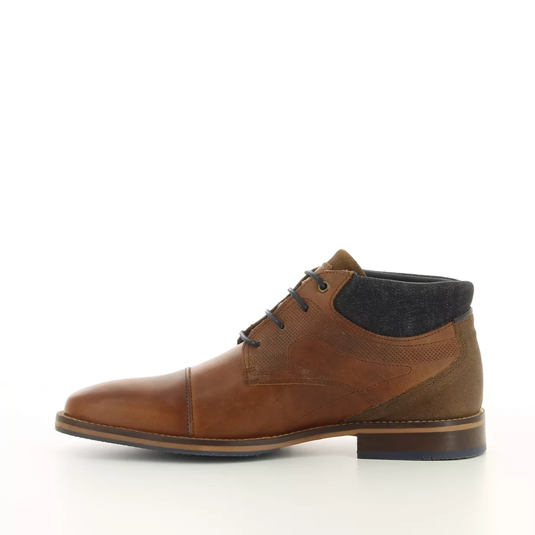 Image (4) de la chaussures Bull Boxer - Bottines Cuir naturel / Cognac en Cuir et textile