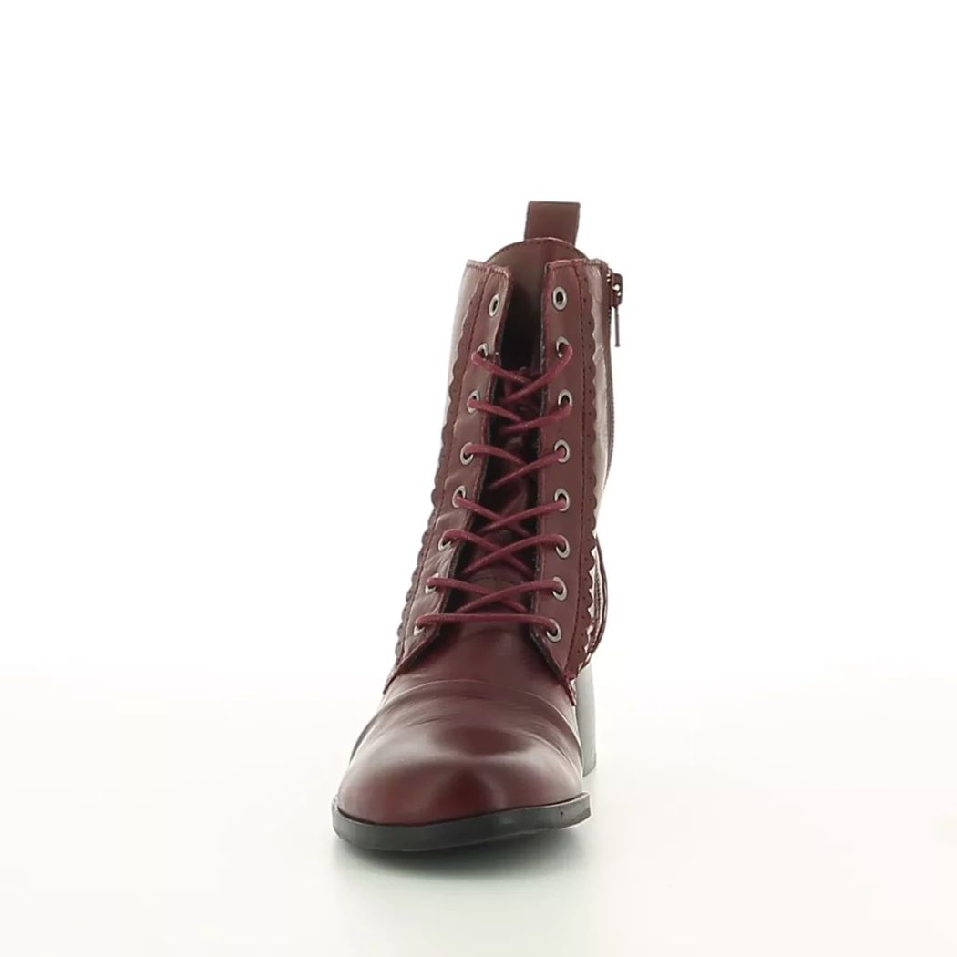 Image (5) de la chaussures Miz Mooz - Bottines Bordeaux en Cuir