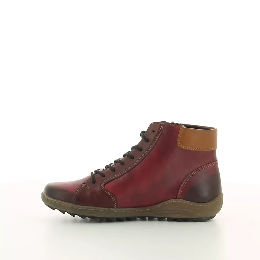 Image (4) de la chaussures Remonte - Bottines Bordeaux en Cuir