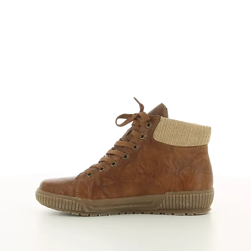 Image (4) de la chaussures Rieker - Bottines Cuir naturel / Cognac en Cuir