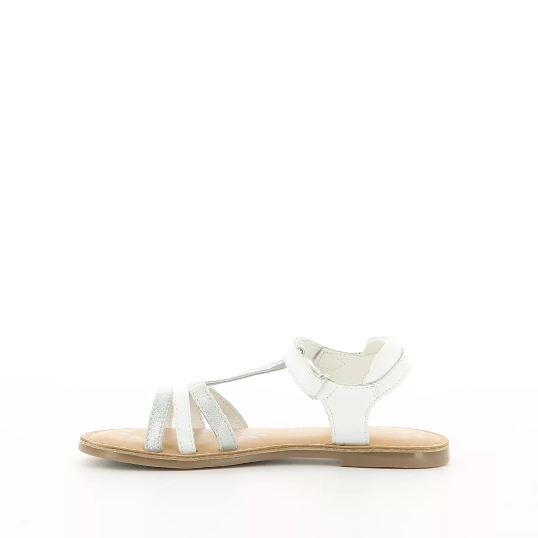 Image (4) de la chaussures Kickers - Sandales et Nu-Pieds Blanc en Cuir