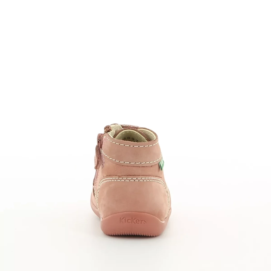 Image (3) de la chaussures Kickers - Bottines Rose en Cuir nubuck