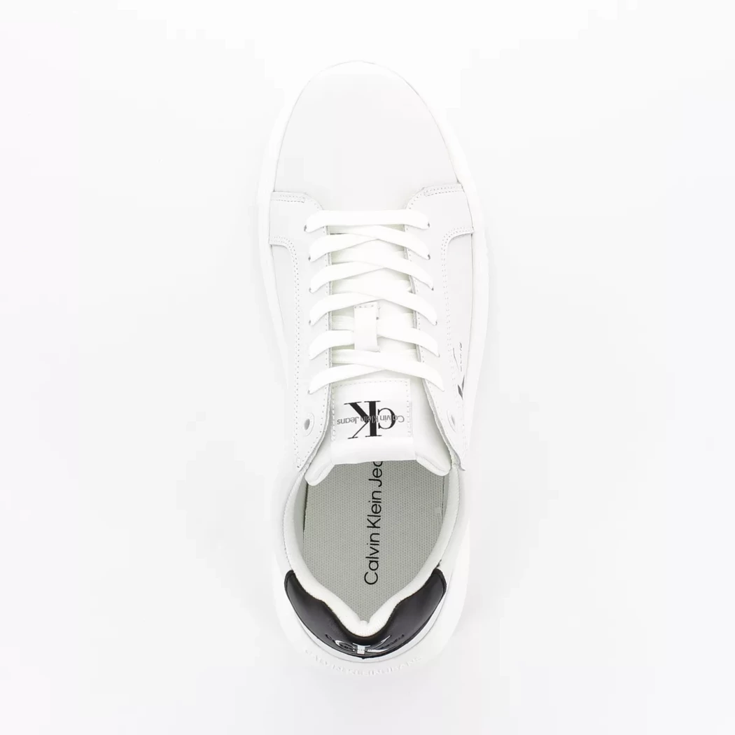 Image (6) de la chaussures Calvin Klein - Baskets Blanc en Cuir