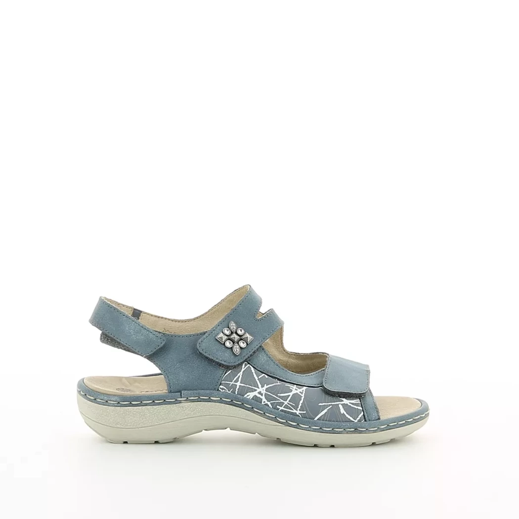 Image (2) de la chaussures Remonte - Sandales et Nu-Pieds Bleu en Cuir nubuck