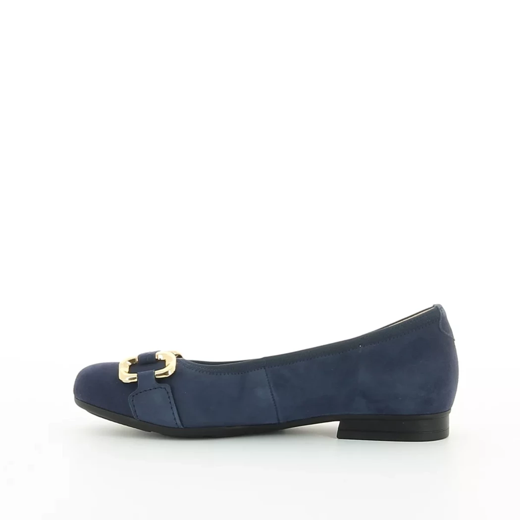 Image (4) de la chaussures Gabor - Ballerines Bleu en Cuir nubuck