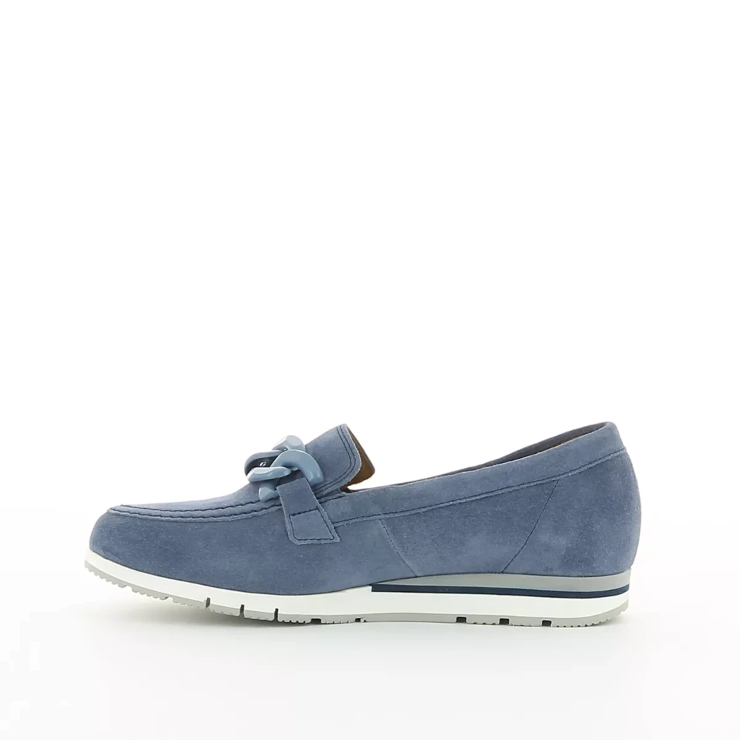 Image (4) de la chaussures Gabor - Mocassins Bleu en Cuir nubuck