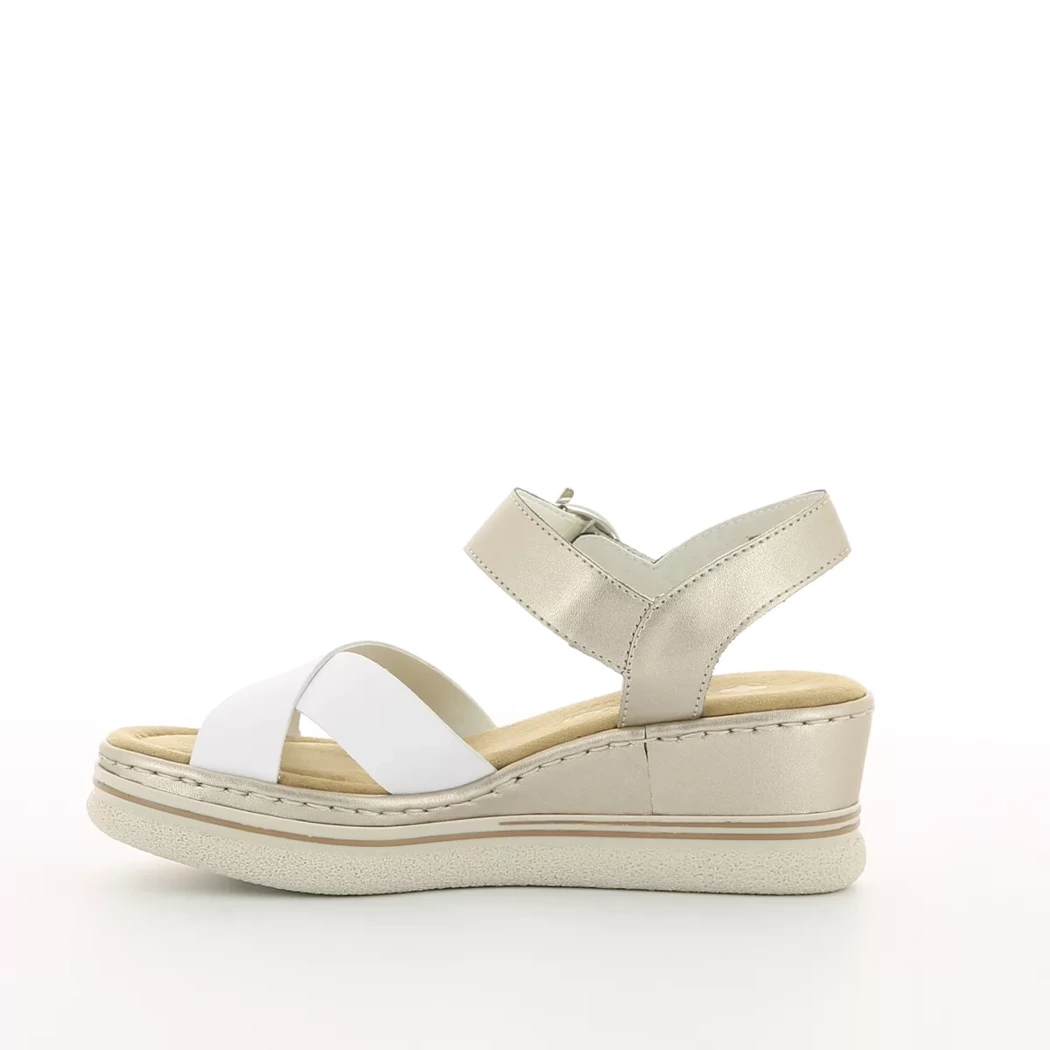 Image (4) de la chaussures Rieker - Sandales et Nu-Pieds Blanc en Cuir