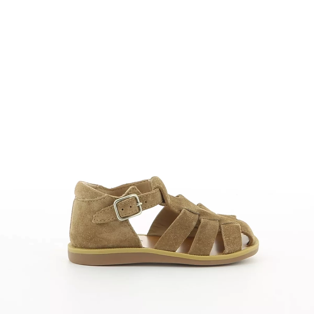 Image (2) de la chaussures Pom d api - Sandales et Nu-Pieds Taupe en Cuir nubuck