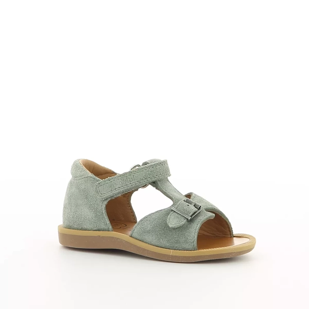 Image (1) de la chaussures Pom d api - Sandales et Nu-Pieds Gris en Cuir nubuck