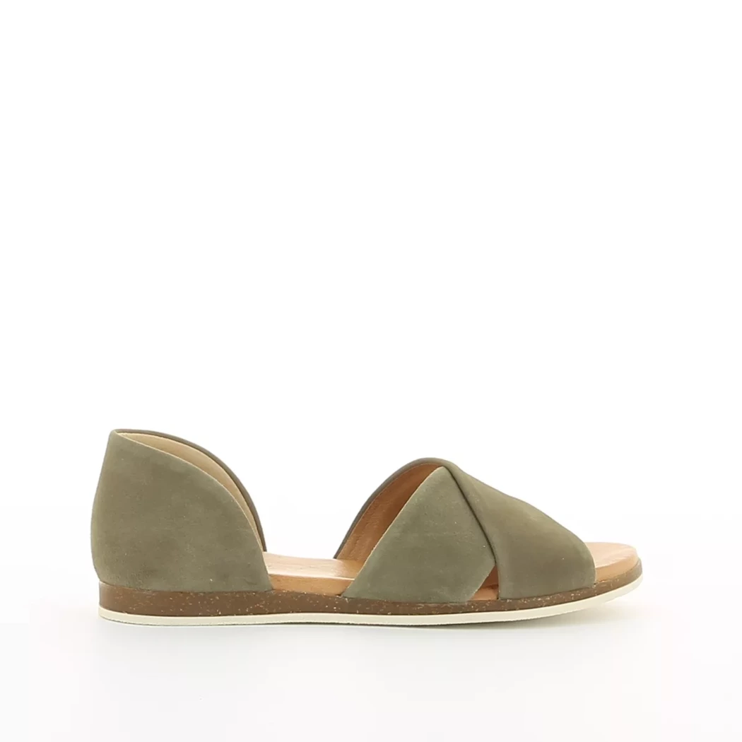 Image (2) de la chaussures Apple of Eden - Sandales et Nu-Pieds Vert en Cuir nubuck