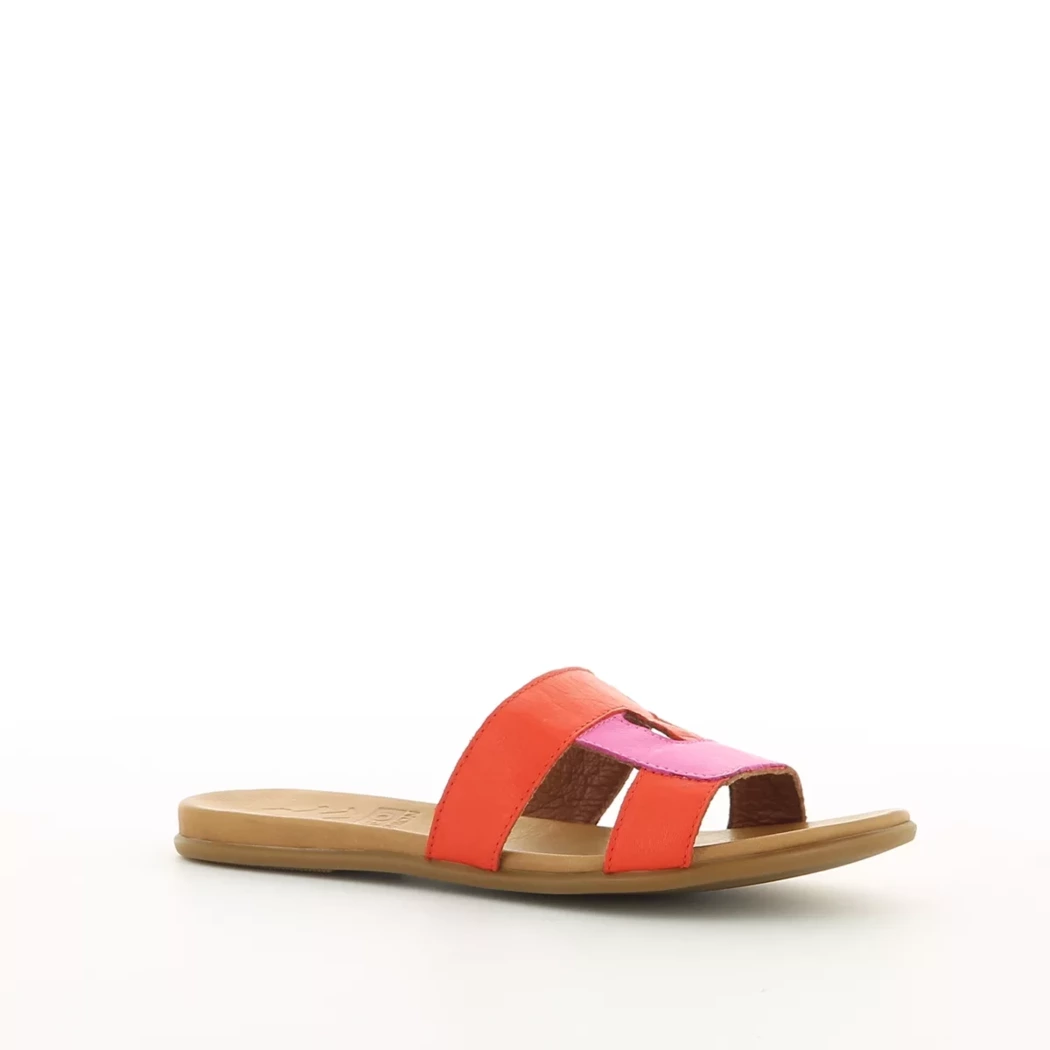 Image (1) de la chaussures 2 Go - Mules et Sabots Rouge en Cuir