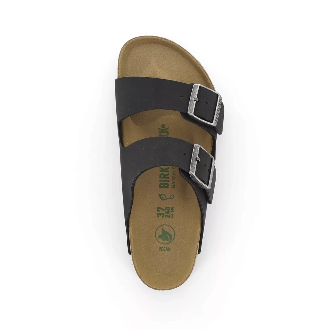 Image (6) de la chaussures Birkenstock - Mules et Sabots Noir en Cuir nubuck