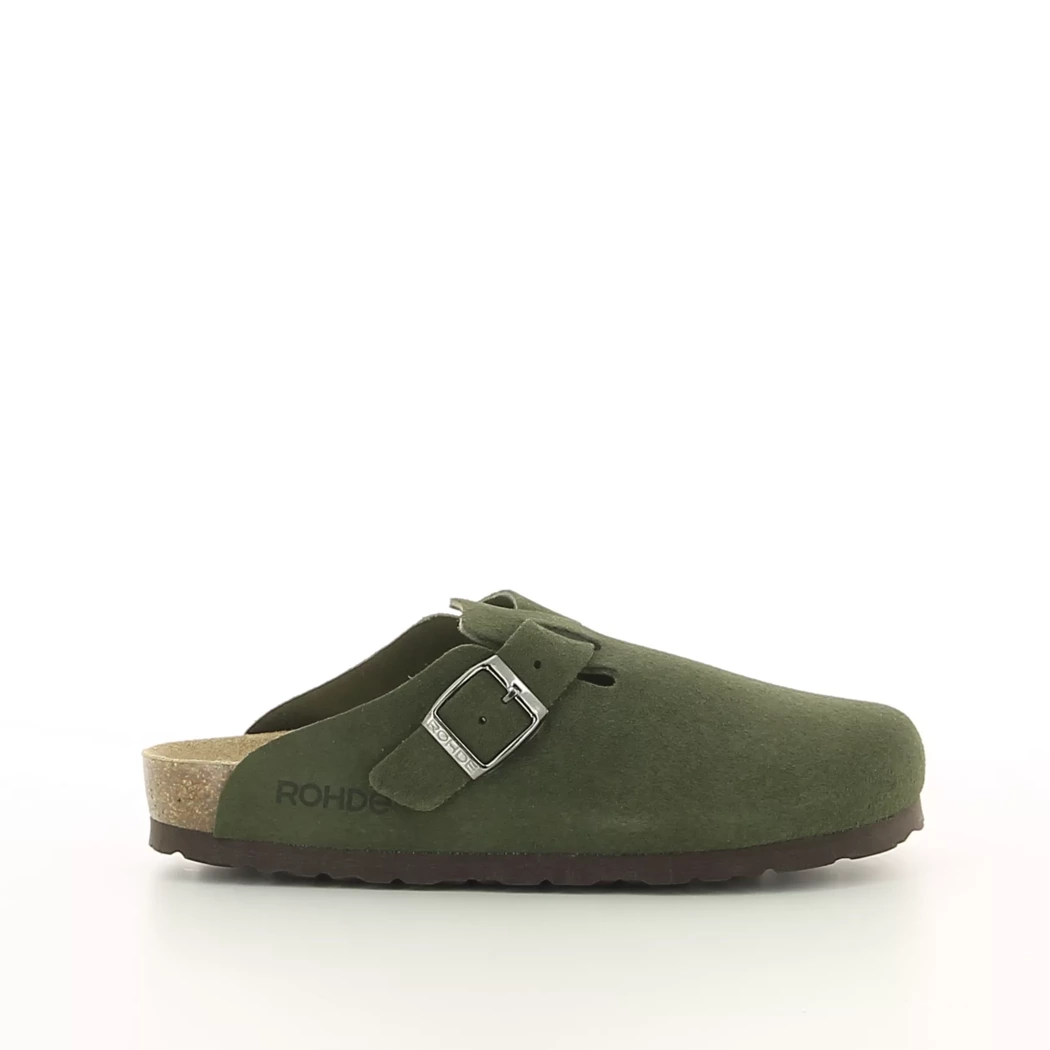 Image (2) de la chaussures Rohde - Mules et Sabots Vert en Cuir nubuck