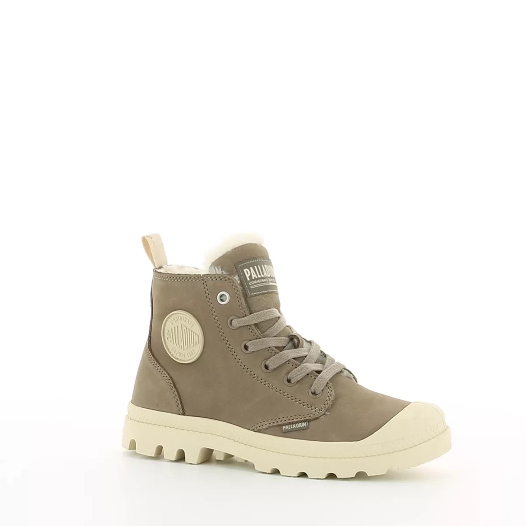 Image (1) de la chaussures Palladium - Bottines Taupe en Cuir nubuck