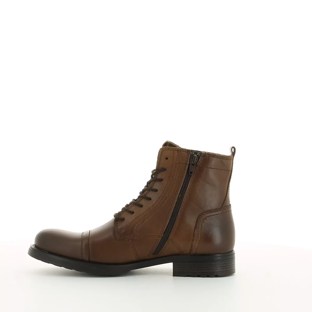 Image (4) de la chaussures Jack & Jones - Bottines Cuir naturel / Cognac en Cuir