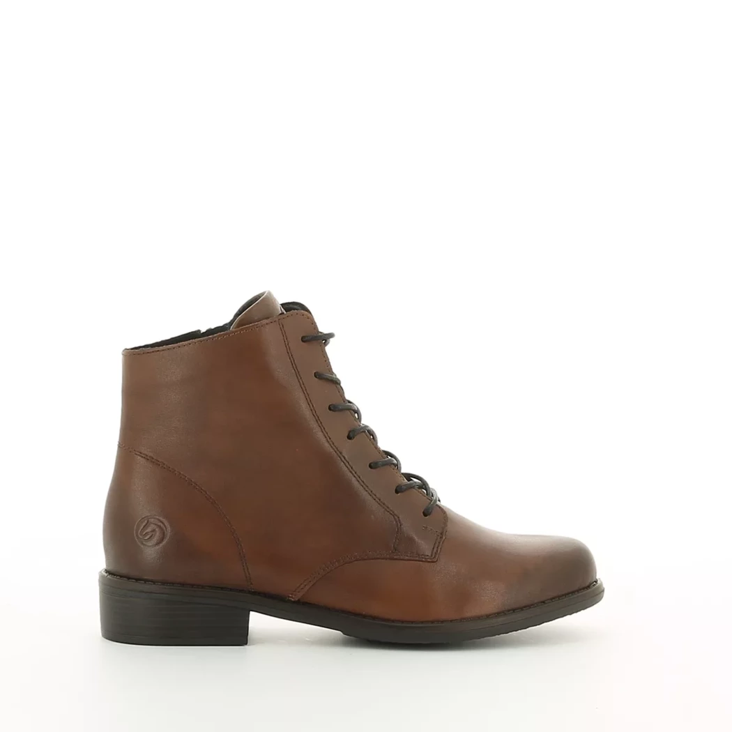 Image (2) de la chaussures Remonte - Bottines Cuir naturel / Cognac en Cuir