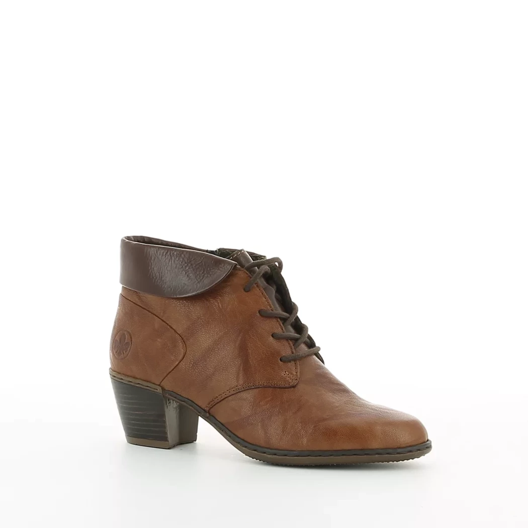 Image (1) de la chaussures Rieker - Bottines Cuir naturel / Cognac en Cuir