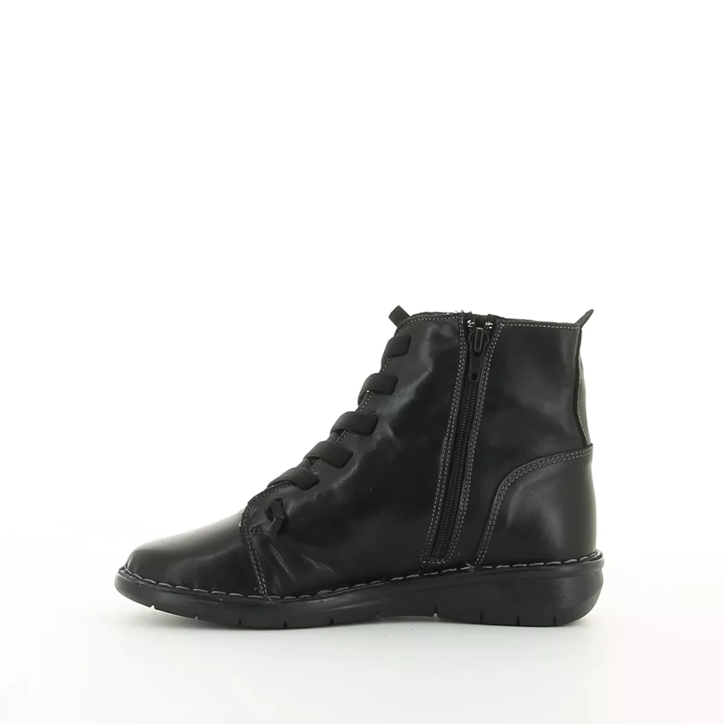 Image (4) de la chaussures Diabolo Studio - Bottines Noir en Cuir